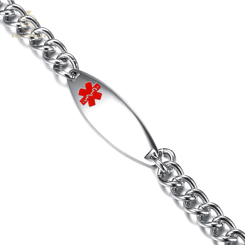 Wholesale stainless steel jewelry ladies medical sign bracelet BR-499