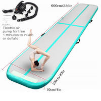 10ft/13ft/16ft/20ft Air Track Inflatable Gymnastics Tumbling Air Track Mat Air Pump Cheer leading/Practice Gymnastics