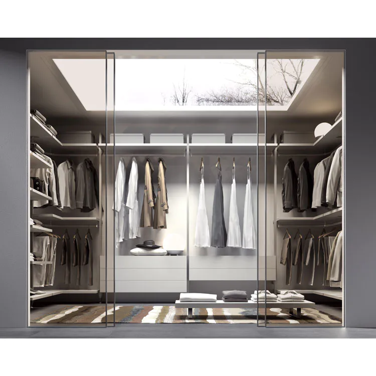 China Factory Price Wood Clothes Cabinet 2 Door Wardrobe With Mirror Steel Cupboard Designs Bedrooms