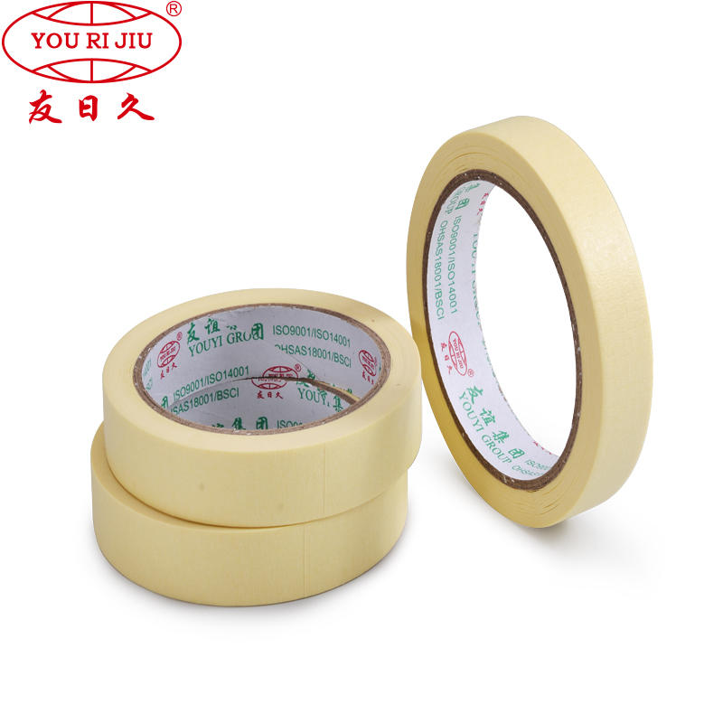High resist temperature 120 degree crepe paper hot melt waterproof masking tape