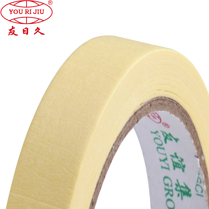 High resist temperature 120 degree crepe paper hot melt waterproof masking tape