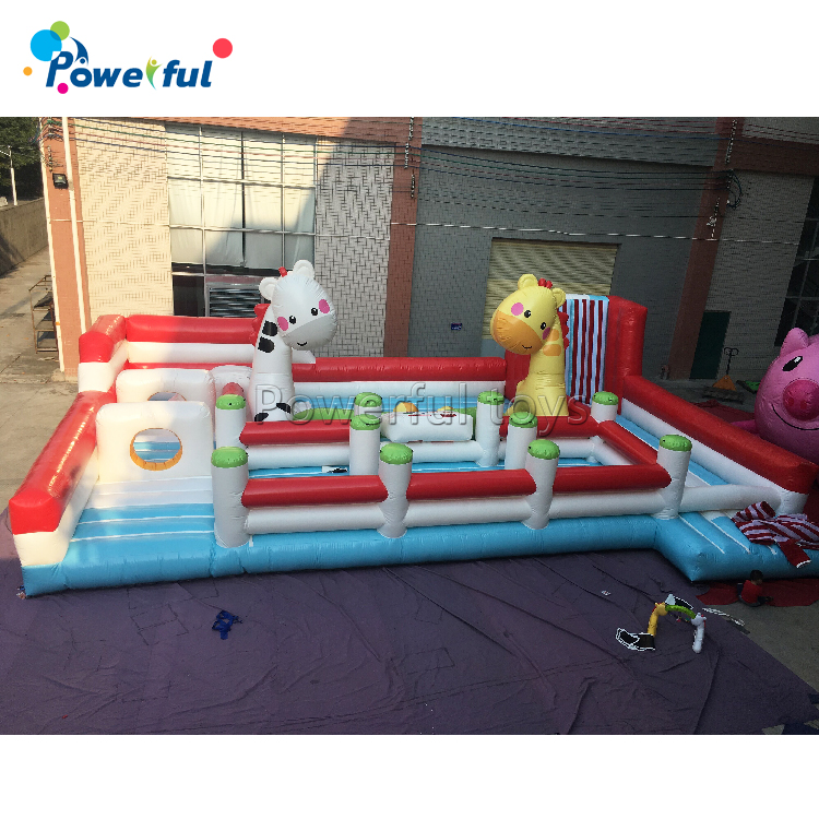 Kids indoor fun playground inflatable theme park for sale