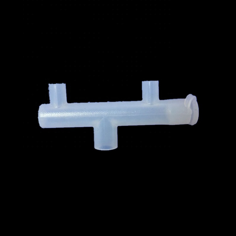 transparent silicone tube connector for medical equipment