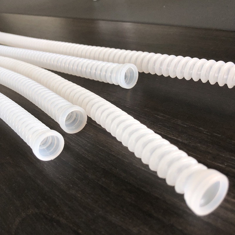 Silicone breathing corrugated hose for air purifier