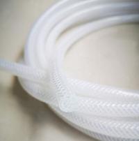 BRAID REINFORCED SILICONE HOSE for medical use