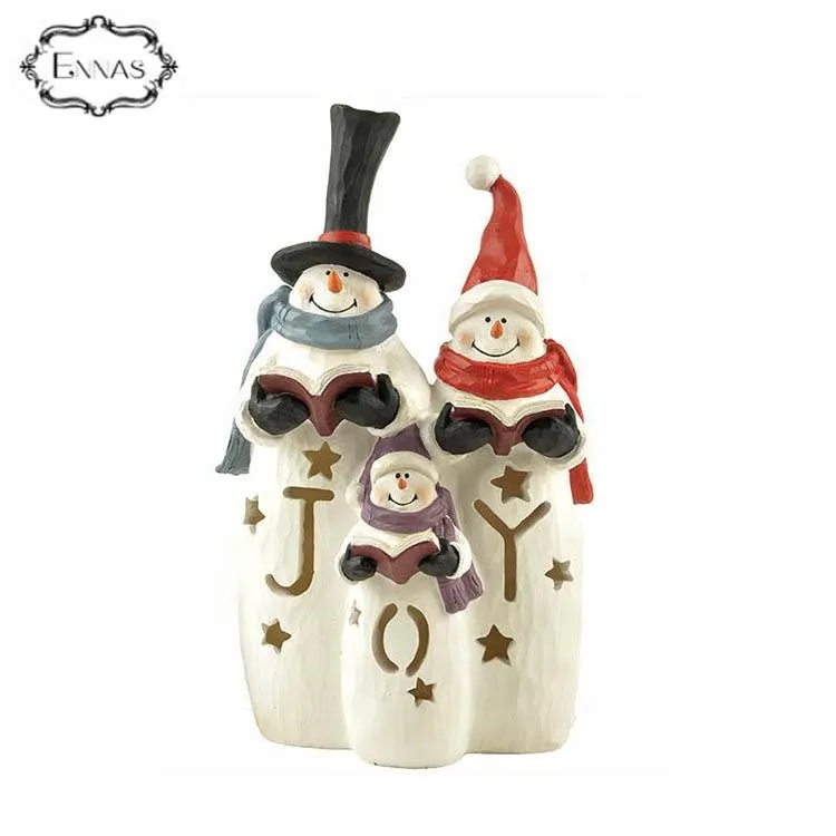 High quality personalized resin christmas ornaments hot selling snowman