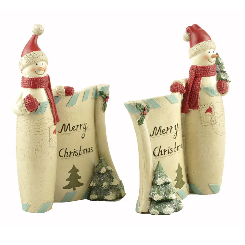 Resin Christmas decoration Santa figurine design for home gifts