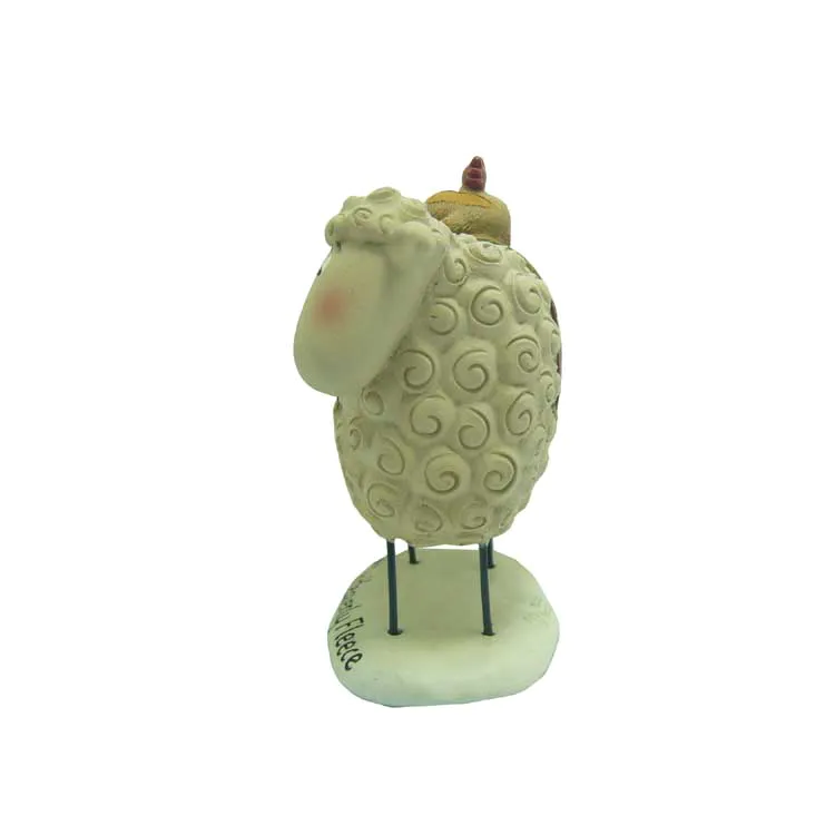 sheep figurnewith 'heavenly fleece' customized crafts christmas artwork for the event