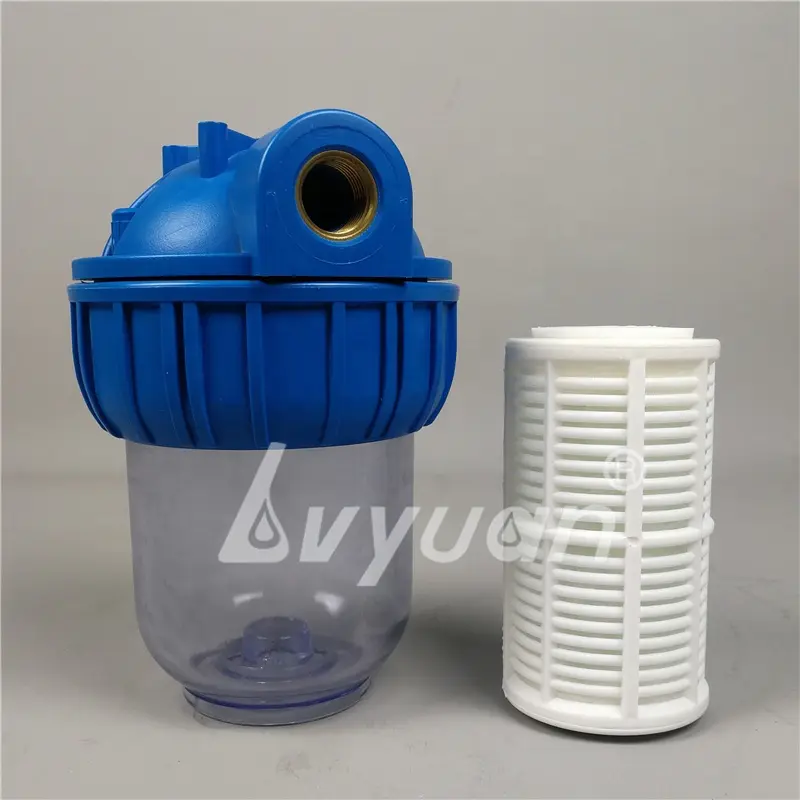 5 10 inch Backwash Water Filter / Polyphosphate crystal Filter with housing