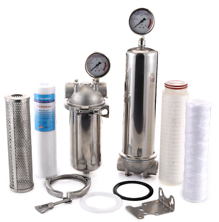 Factory OEM 20 micron filter with SS 304 316 Stainless Steel Filter Housing