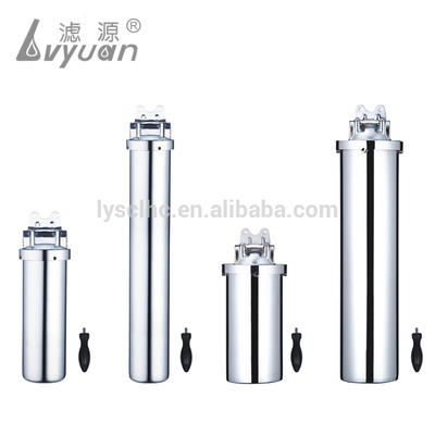Under Sink Stainless Steel Single Cartridge Clamp Water filter housing for 5", 10", 20", 30" Cartridge filter