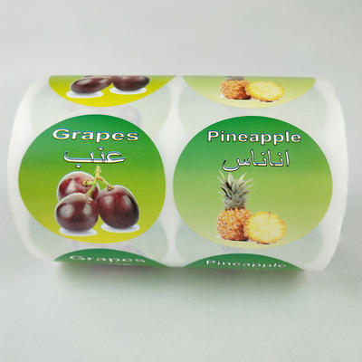 Custom Full Color Design Waterproof Food Label Sticker Printing Roll Canned Food Label