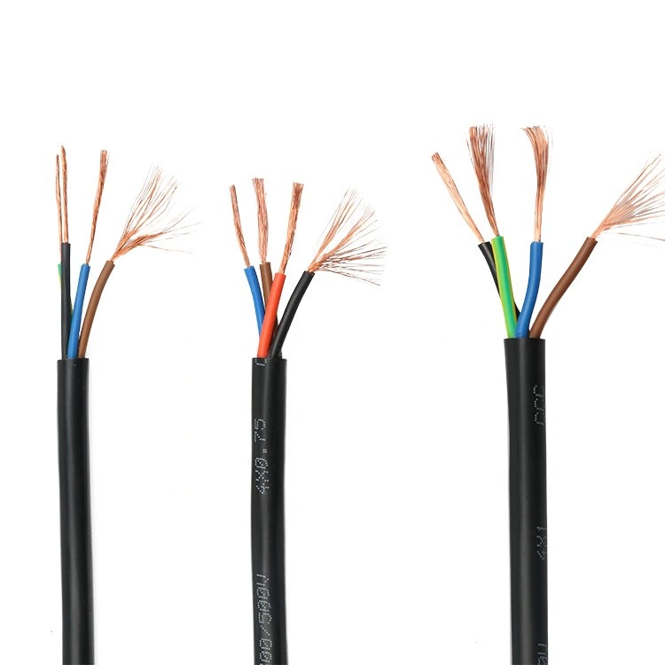 2020 RVV4X2.5mm 3 core 4 core 5 core RVV flexible electrical copper power cable manufacturers price