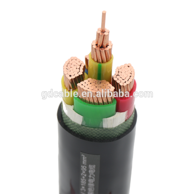 YJV3X185+2X95 different types of cables low voltage XLPE 0.6-11kv 3+2 power cable manufacturers PE insulation cables price