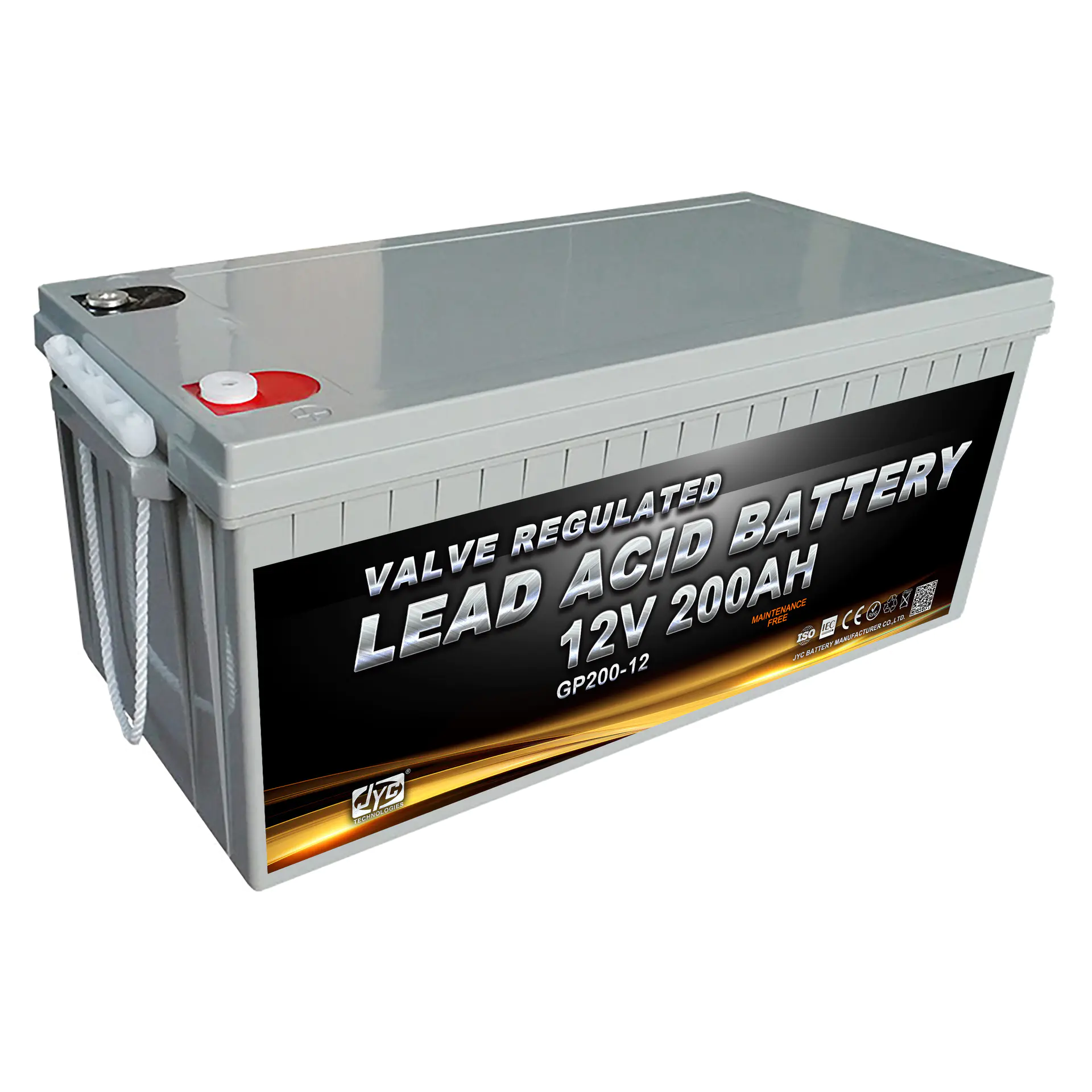 JYC Solar Storage Battery 100Ah 150Ah 200Ah 250Ah 12V Gel Agm Deep Cycle Battery Factory Price
