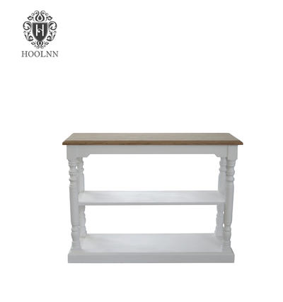 HL372 French Antique Country Painted Oak Console Table Bar Coffee Table furniture