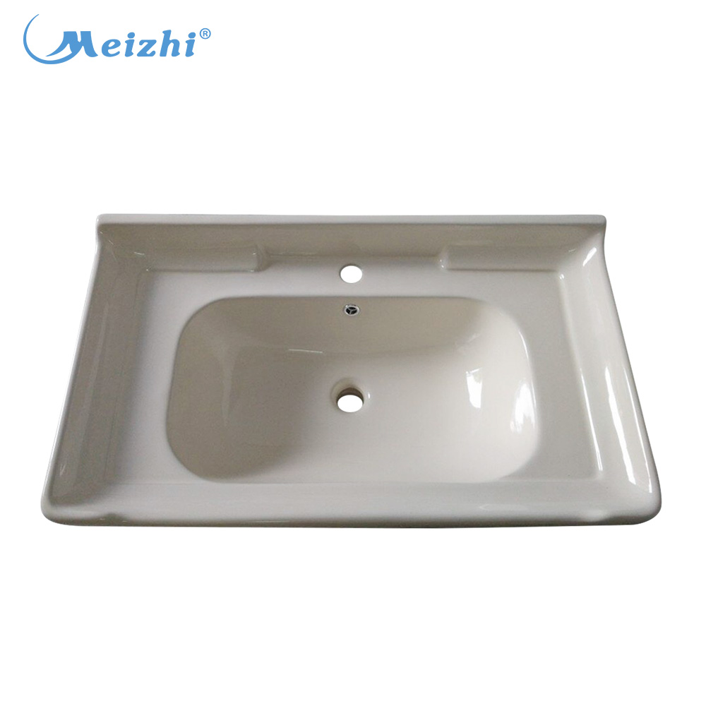 Ceramic sanitary bathroom ivory color wash basin