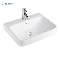 Sanitary ware white bathroom art cabinet basin