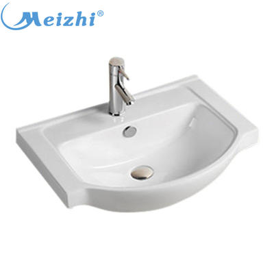 Bathroom small size patterned ceramic sink