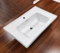 Sanitary ware ceramic bathroom square face wash vanity washroom sink