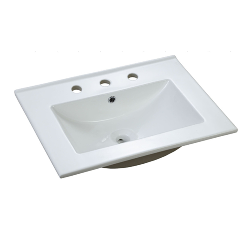 Bathroom one or three holes cabinet space saving wash basin for South American market