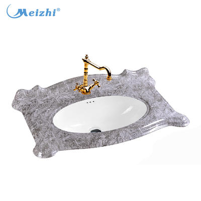 Bathroom vanity marble counter top wash basin