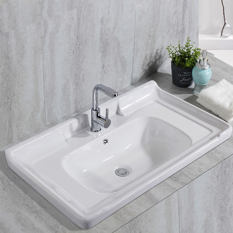 Ceramic bathroom wash basin price above counter cabinet sinks