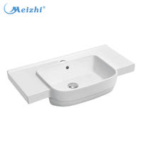 Chaozhou sanitaryware ceramic laundry sink with cabinet