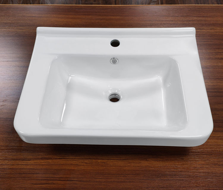 Top design elegant luxury above counter cabinet decorated ceramic wash basin