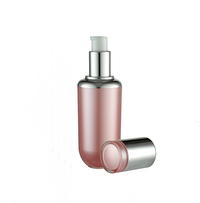 Hot sale 30ml pink luxury cream pump cosmetic lotion bottle