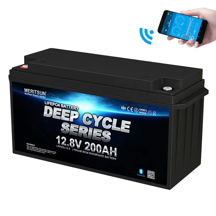 APP Bluetooth control 12v 100ah 200ah 300ah lifepo4 bluetooth battery lithium ion battery for solar/rv/yacht/golf carts