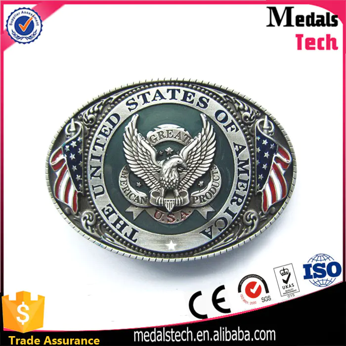 High quality eco-friendly personalized black nickle plated simple belt buckle