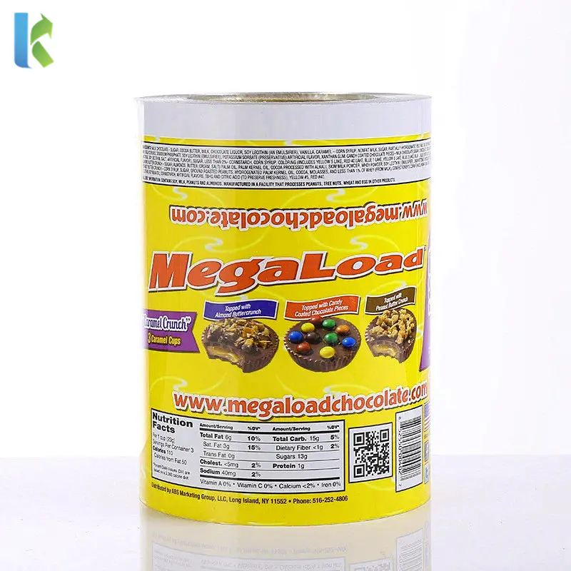 Customized Printed Heat Sealable Packing Pouch Roll Metallized Bopp Film for Food Packaging