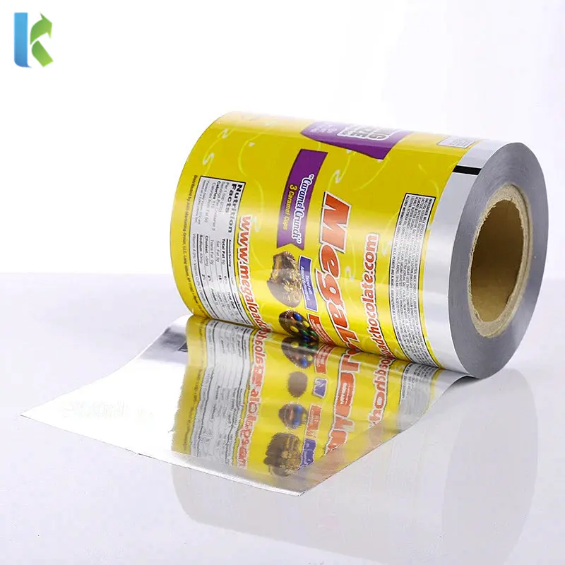 Customized Printed Heat Sealable Packing Pouch Roll Metallized Bopp Film for Food Packaging