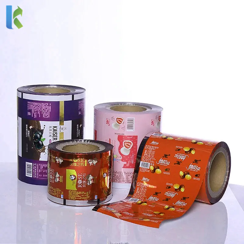 Laminating Plastic Food Packaging Printed Aluminum Roll Film Packaging Material