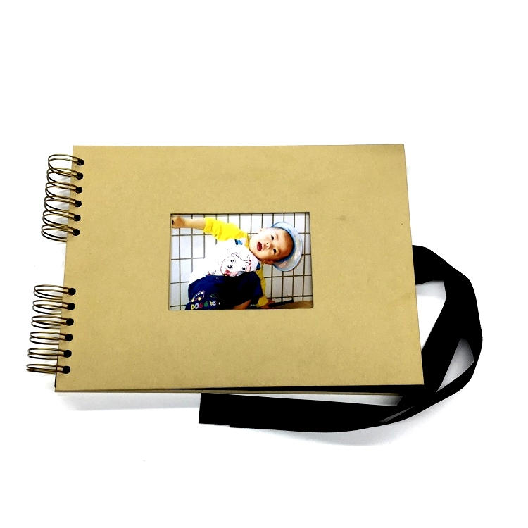 product-DDP OFF Blank Kraft Paper Cover Black 80 Pages Wedding Photo Album-Dezheng-img-2