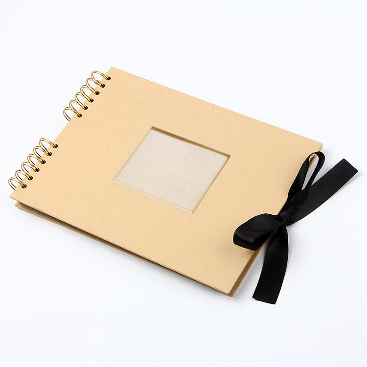 product-Dezheng-DDP OFF Blank Kraft Paper Cover Black 80 Pages Wedding Photo Album-img-1