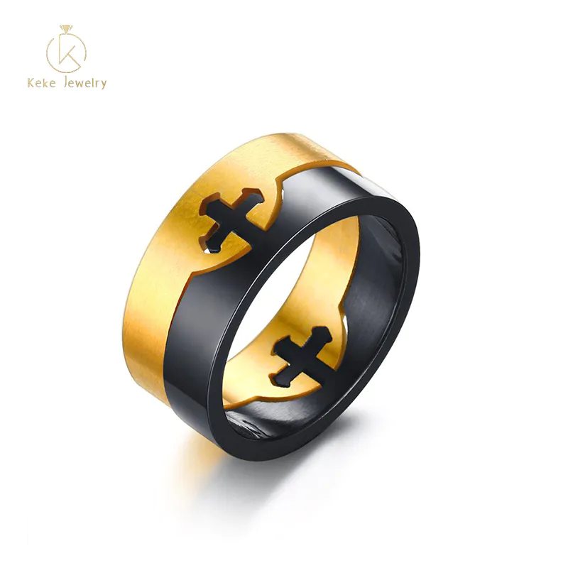 Supplier Wholesale Fashion Double Cross Detachable and Combine Ring R-003G