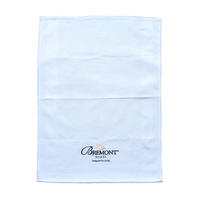 custom 100% cotton waffle embroidery plain white tea towel