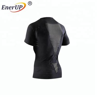 Mens seamless knitwear compression shirt with zip