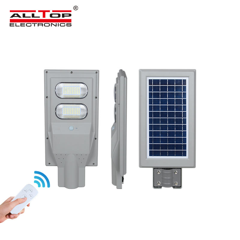 ALLTOP High quality outdoor IP65 waterproof photocell sensor 30w 60w 90w 120w 150w all in one solar led street light lamp
