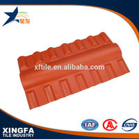 Heat insulation synthetic resin roof ceiling tile accessories high strength ridge tile for roof