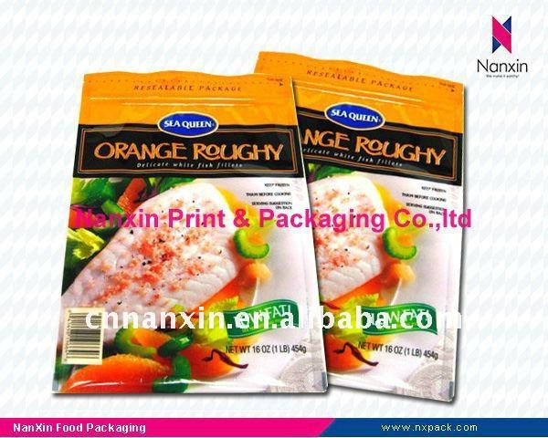spice plastic packaging bag three side seal bag with zipper