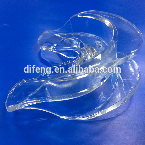non-toxic silicone teeth bleaching dental tray with dual layer