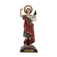 Resin religious statues small San Pancracio 14cm figurines