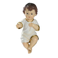 Christmas Gift Religious Items Baby Resin Jesus With Clothes 28cm Figurine