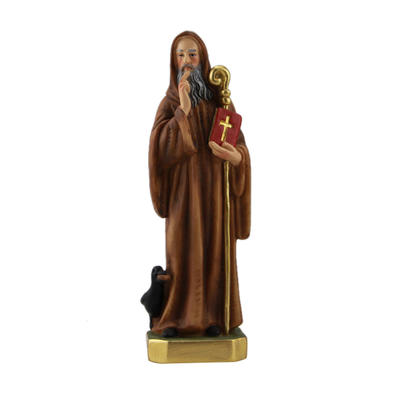 New Saint Benito with Brown Color Clothes Figurine Saint Benito Statue Holiday Decoration Religious Figurine