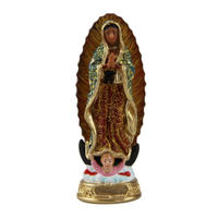 10 cm Our Lady Of Guadalupe one piece resin statues small resin religious figurines