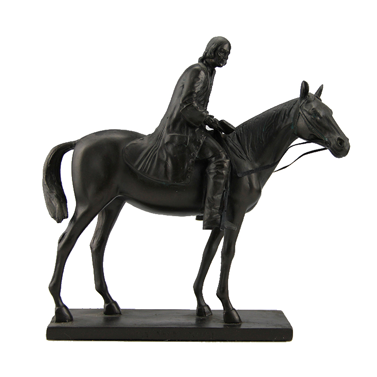 Resin horse figurines John Wesley on the Horse Figurine John Wesley Statue