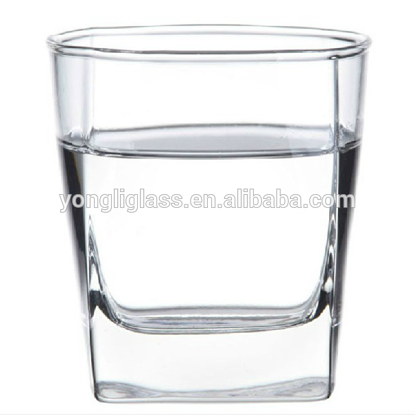Wholesale high quality square whisky glass,whiskey tumbler,drinking glassware